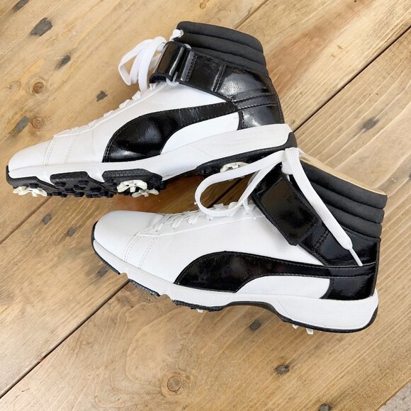 Puma TitanTour Ignite‎ shoe hi-top Black White 6.5 Mens - Picture 1 of 8